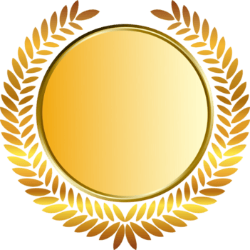 oro medalla y laureles png