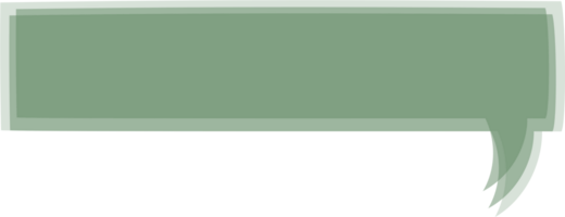 coloré pastel vert Couleur discours bulle ballon, icône autocollant note mot-clé planificateur texte boîte bannière, plat png transparent élément conception