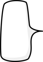 schwarz und Weiß Rede Blase Ballon, Symbol Aufkleber Memo Stichwort Planer Text Box Banner, eben png transparent Element Design