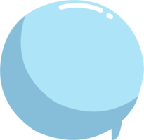 blauw toespraak bubbel ballon icoon sticker memo trefwoord ontwerper tekst doos banier, vlak PNG transparant element ontwerp