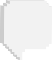 8 bits rétro Jeu pixel discours bulle ballon icône autocollant note mot-clé planificateur texte boîte bannière, plat png transparent élément conception
