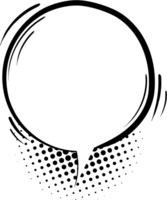 Black and white Pop art polka dots halftone speech bubble balloon icon sticker memo keyword planner text box banner, flat png transparent element design