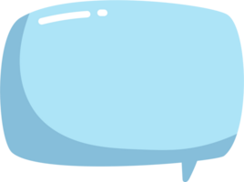 Blue speech bubble balloon icon sticker memo keyword planner text box banner, flat png transparent element design