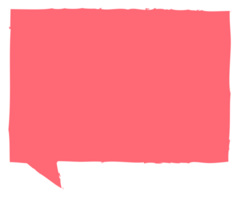 colorato pastello rosa colore discorso bolla Palloncino, icona etichetta promemoria parola chiave progettista testo scatola striscione, piatto png trasparente elemento design