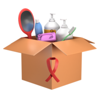 3D Toiletries Donation Box png