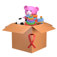 3D Toys Donation Box png