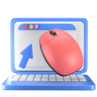 3d laptop muis png