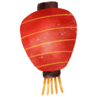 watercolor Chinese lanterns. png