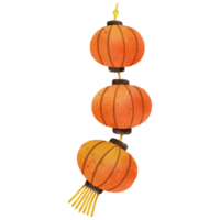 watercolor Chinese lanterns. png