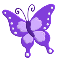 cute butterfly with acrylic paint png