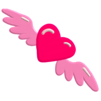 valentine element with acrylic paint png