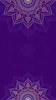 Luxurious Violet Elegance With Mandala Ornaments Vertical Vector Background