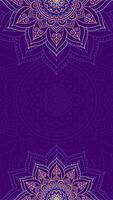 Luxurious Violet Elegance With Mandala Ornaments Vertical Vector Background