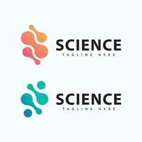 Molecule logo icon template for science brand identity. vector