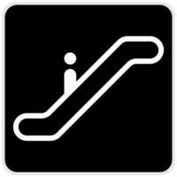 Escalator sign stock illustration. Vector design.