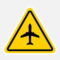 Airport ahead sign stock illustration. Vector design.