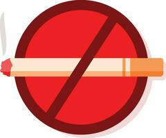 No fumando firmar vector