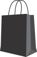 The black shopping bag PNG