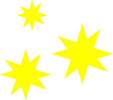 The star shiny yellow color PNG