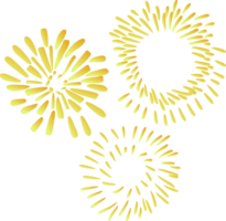 The firework yellow color png