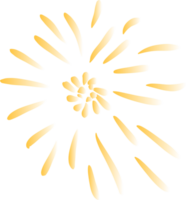 The firework yellow color PNG