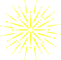 de vuurwerk geel kleur PNG bink