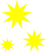 The star shiny yellow color PNG