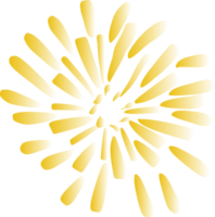 The firework yellow color PNG