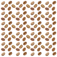 Coffee beans pattern png