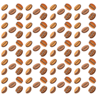 Coffee beans pattern png