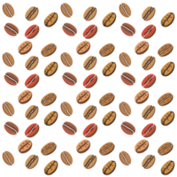 Coffee bean pattern png