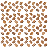 Coffee beans pattern png