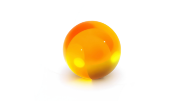 ai gerado amarelo cristal bola em transparente background.generative ai. png