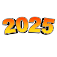 Frohes neues Jahr 2025 png