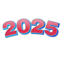Frohes neues Jahr 2025 png