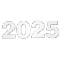 Frohes neues Jahr 2025 png