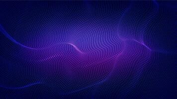 Modern abstract particle background. Wave flow with dot landscape. Innovation and Digital data concept design. Vector illustration eps10