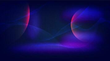 Abstract Global network connection background concept with Big data visualization, wave flow lines and dots. Internet technology. Vector illustration eps10