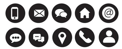 Icon set for people vector