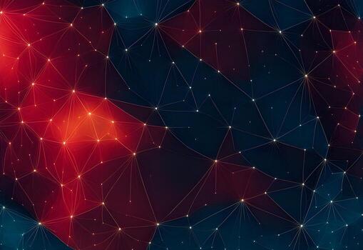 AI generated abstract background with line and node for desktop wallpaper photo