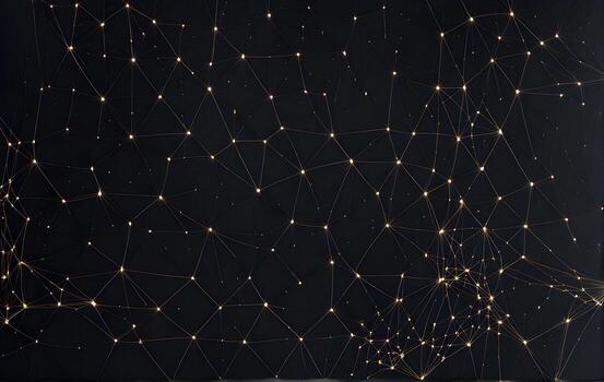 AI generated abstract background with line and node for desktop wallpaper photo