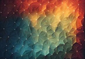 AI generated abstract background with line and node for desktop wallpaper photo