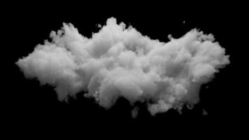 3d moln med alfa kanal och looping animation. långsamt omvandlar i Plats video