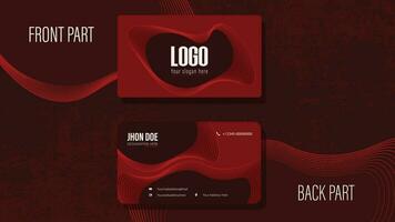 unique visiting card design vector