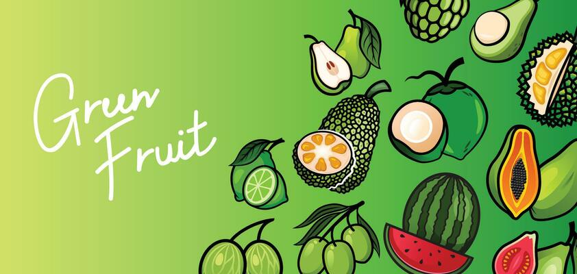 GREEN FRUIT DESIGN STOCK