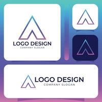 A letter logo design vector