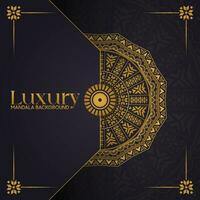 Luxury mandala background with golden arabesque pattern Arabic Islamic east style. Ramadan Style Decorative mandala. Mandala for print, poster, cover, brochure, flyer, banner vector