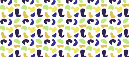 colorful abstract shape curve pattern design seamless background vector