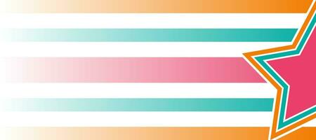 colorful gradient blur stripes lines with stars design background vector