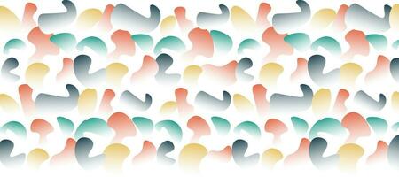 colorful abstract shape curve pattern gradient seamless background vector